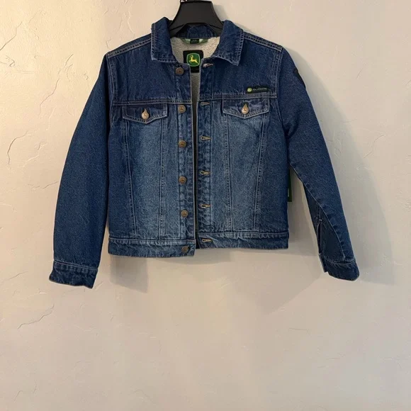 John Deere Boys Denim Trucker Jacket, Medium (8) - Picture 4 of 6